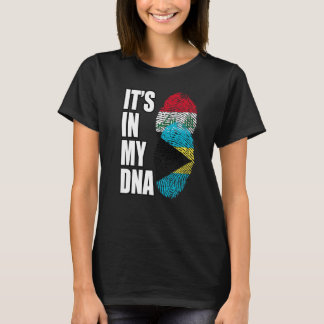 Bahamian And Iraqi Mix DNA Flag Heritage T-Shirt