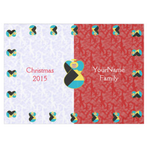 Bahamian Blonde Hair Angel Flag Red White Personal Tablecloth