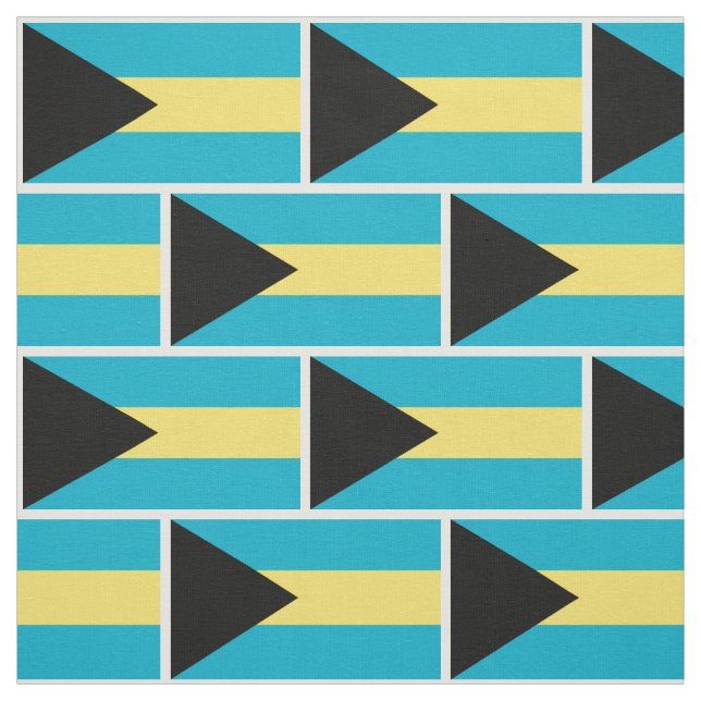Bahamian Flag Fabric (Swatch)
