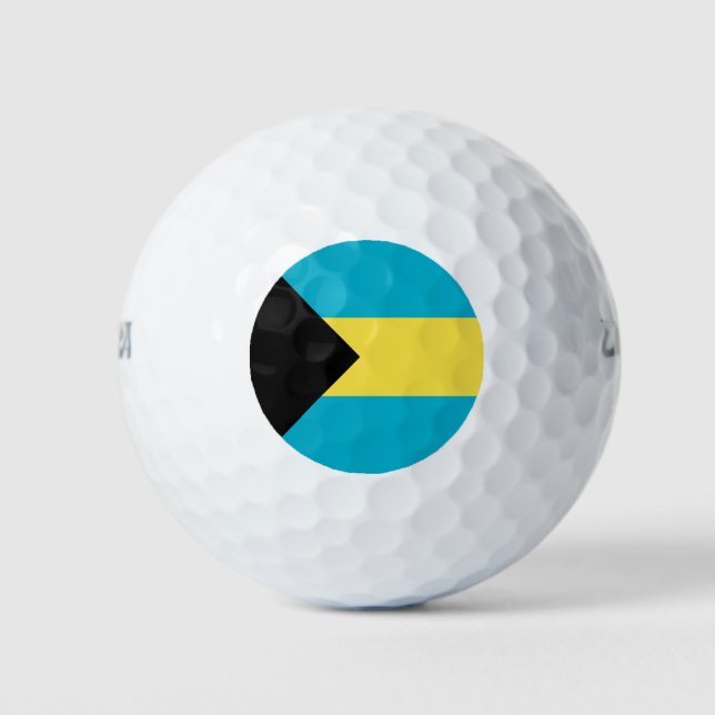 Bahamian Flag Golf Balls (Front)
