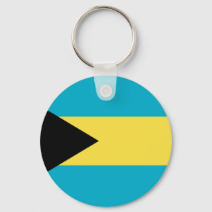 Bahamian Flag Key Ring