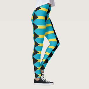 Bahamian flag leggings