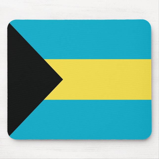 Bahamian Flag Mouse Pad (Front)