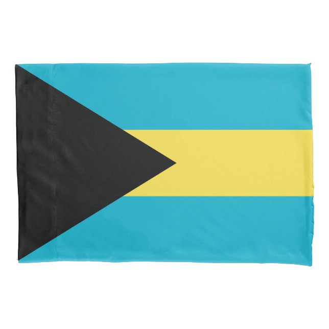 Bahamian Flag Pillowcase (Front)