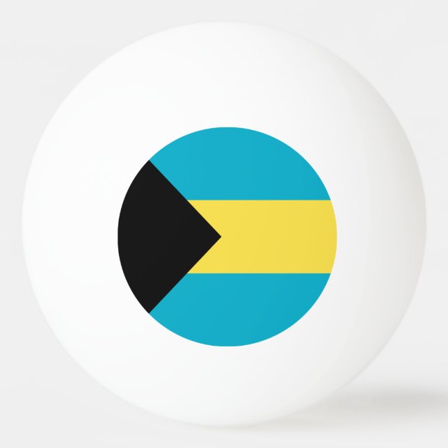 Bahamian Flag Ping Pong Ball (Front)