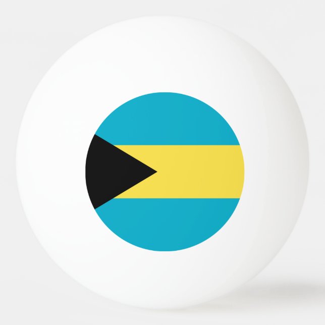 Bahamian Flag Ping Pong Ball (Back)