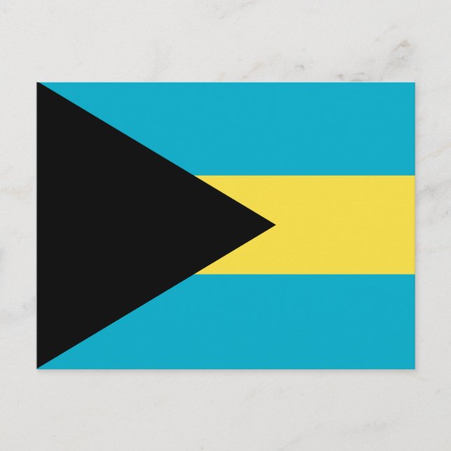 Bahamian Flag Postcard (Front)