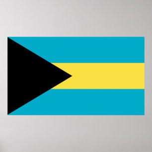 Bahamian Flag Poster