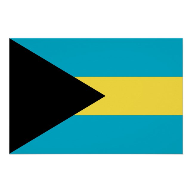 Bahamian Flag Poster (Front)