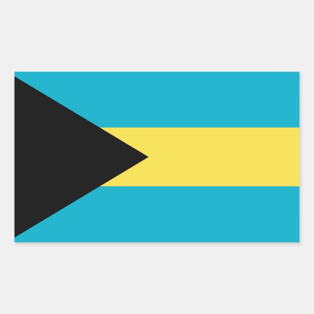 Bahamian Flag Rectangular Sticker (Front)