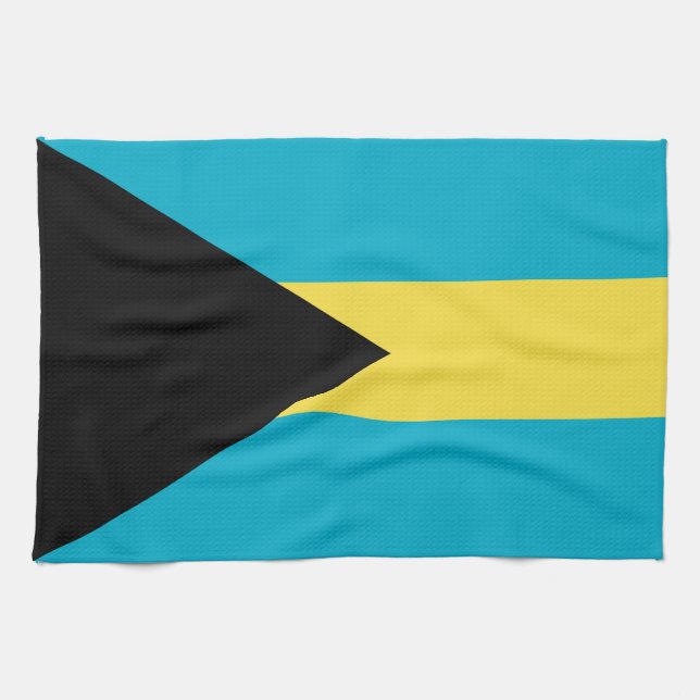 Bahamian Flag Tea Towel (Horizontal)