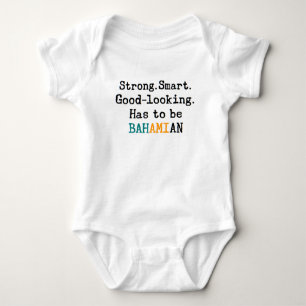 bahamian strong baby bodysuit