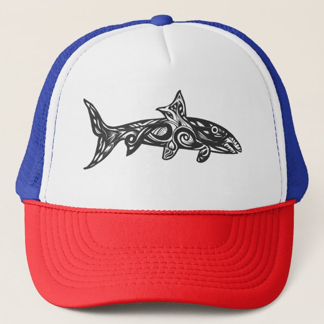 Bahams bonefish / bone fish albula trucker hat (Front)