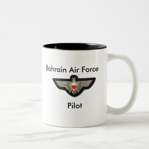 Baharaini Pilot Wings, Bahrain Air Force, Pilot Two-Tone Coffee Mug