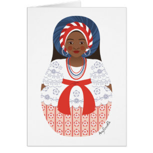 Bahia Brazilian Matryoshka Card