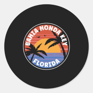 Bahia Honda Key - Florida Sunrise Classic Round Sticker