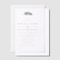 Bahia Simple Modern Minimal Palm Leaf Wedding