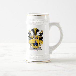 Bahr Family Crest Beer Stein