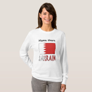 Bahrain and Bahraini Flag Personalised T-Shirt