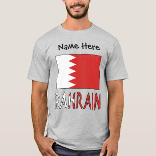 Bahrain and Bahraini Flag Personalised  T-Shirt