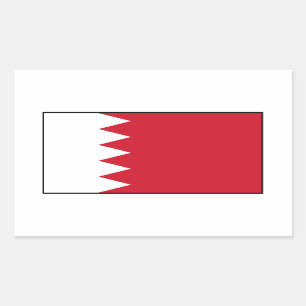 Bahrain - Bahraini Flag Rectangular Sticker