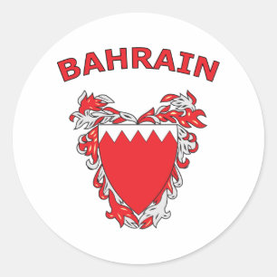 Bahrain Classic Round Sticker