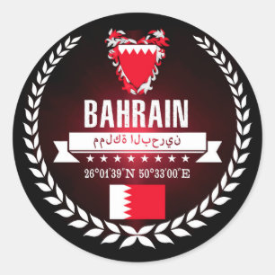 Bahrain Classic Round Sticker