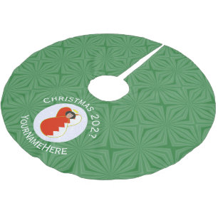 Bahrain Flag Angel Christmas Personalised Brushed Polyester Tree Skirt