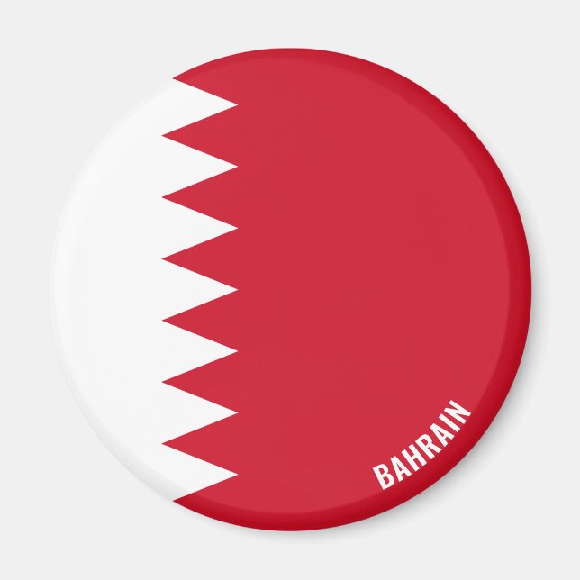 Bahrain Flag Charming Patriotic Magnet (Front)
