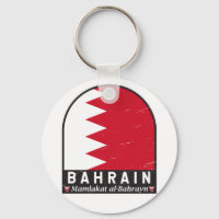 Bahrain Flag Emblem Distressed Vintage