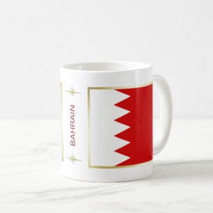 Bahrain Flag + Map Mug