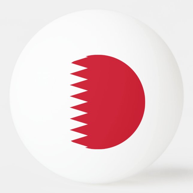 Bahrain flag ping pong ball (Front)