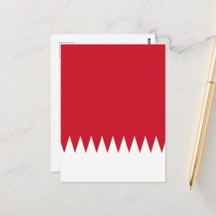 Bahrain flag postcard