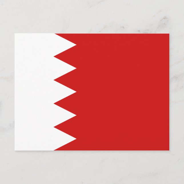 Bahrain Flag Postcard (Front)