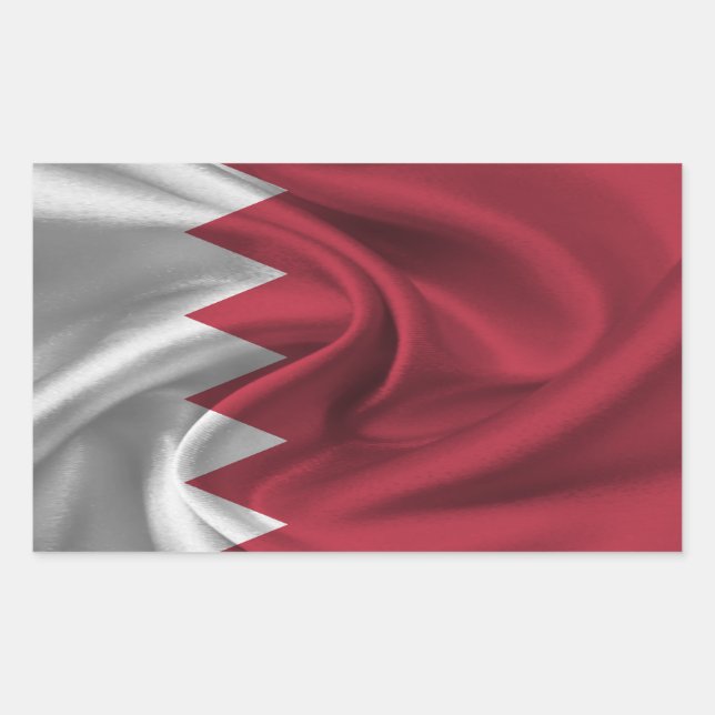 Bahrain Flag Rectangular Sticker (Front)