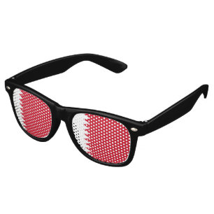 Bahrain flag retro sunglasses