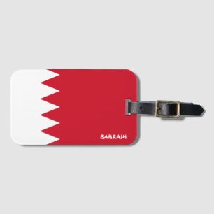 Bahrain National Flag Patriotic Luggage Tag