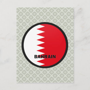 Bahrain Roundel quality Flag Postcard