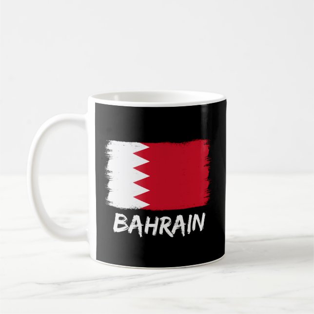 Bahraini Flag Bahrain Coffee Mug (Left)