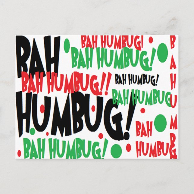 bahumbug postcard (Front)