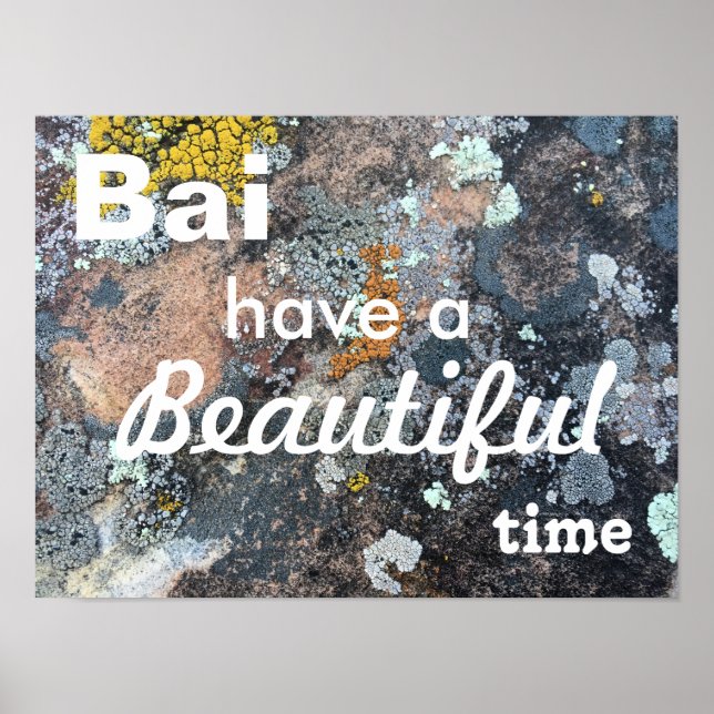 Bai, have beautiful time! poster (Front)