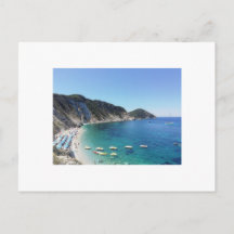 Baia turchese italiana - cartolina fotografica dal