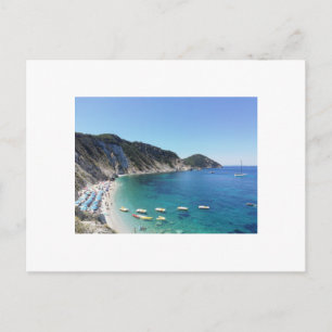 Baia turchese italiana - cartolina fotografica dal postcard