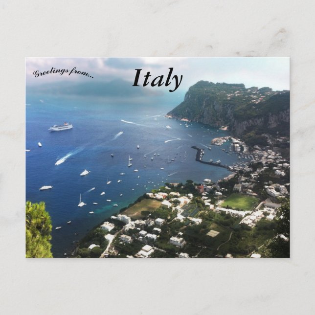 Baie de Capri Italy Postcard (Front)