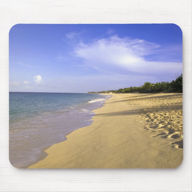 Baie Longue Long Bay beach, St. Martin, Mouse Pad (Front)