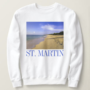 Baie Longue Long Bay Beach, St. Martin Sweatshirt