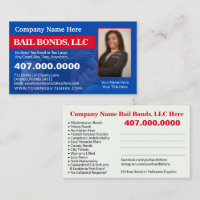 Bail Bonds Photo Customise Business Card Template