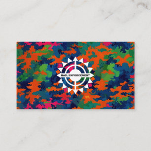 Bail Enforcement Fugitive Recovery Agent Neoncamo Business Card