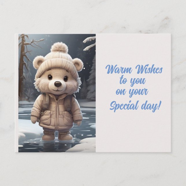 Bailey Bear Postcard (Front)