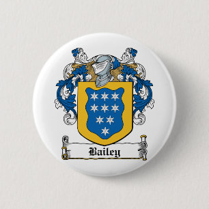 Bailey Family Crest 6 Cm Round Badge